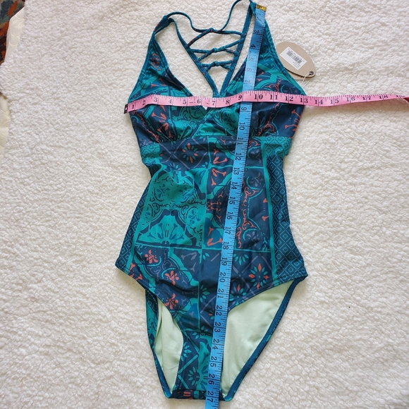 Prana Womens Atalia Lagos Lisbon One-piece Swimsuit Size Small - Picture 8 of 11